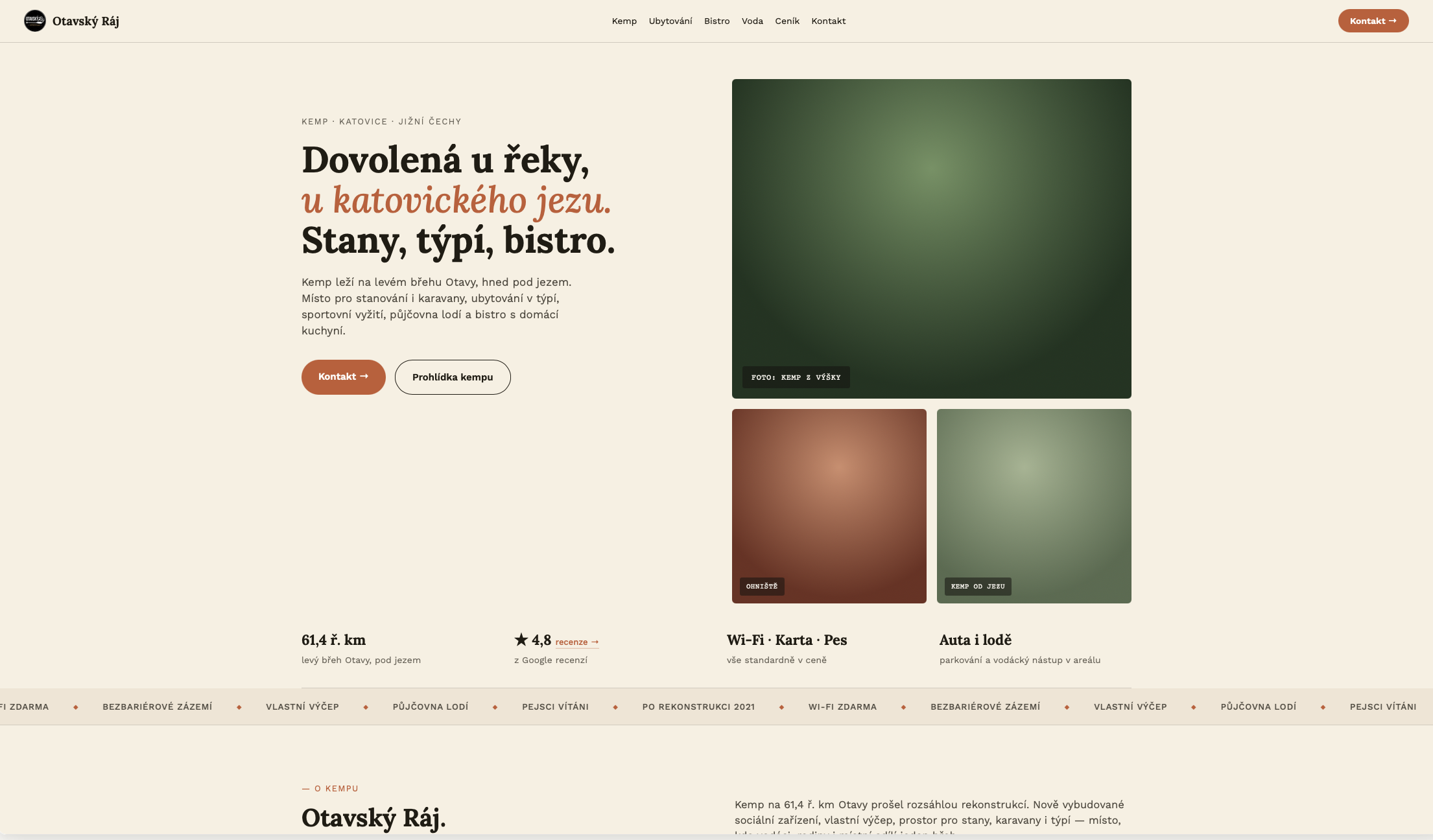Otavský Ráj — web
